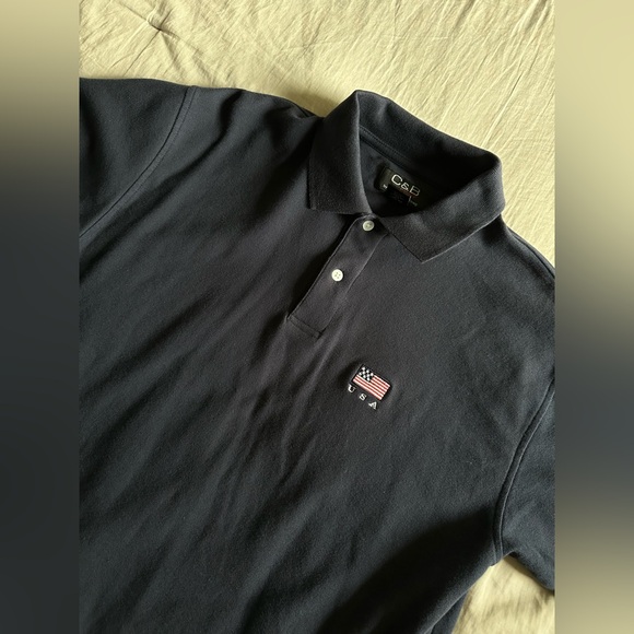 Navy Blue vintage USA Polo Shirt - Picture 3 of 6